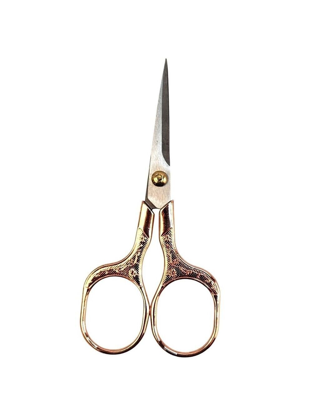 Ornate Embroidery Scissors Gold Handle Vintage Sewing Shears Craft Tool